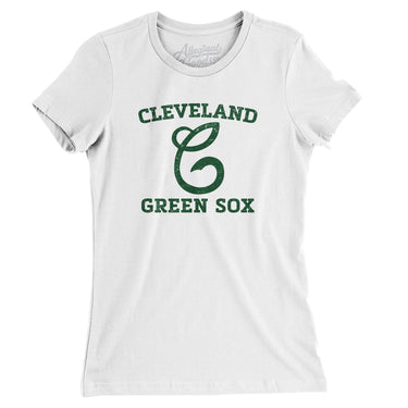 Cleveland Green Sox Baseball Women's T-Shirt-Allegiant Goods Co. Vintage Sports Apparel