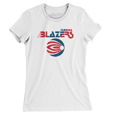 Florida Blazers Football Women's T-Shirt-White-Allegiant Goods Co. Vintage Sports Apparel