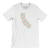 California Pride State Men/Unisex T-Shirt-White-Allegiant Goods Co. Vintage Sports Apparel