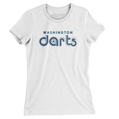 Washington Darts Soccer Women's T-Shirt-White-Allegiant Goods Co. Vintage Sports Apparel