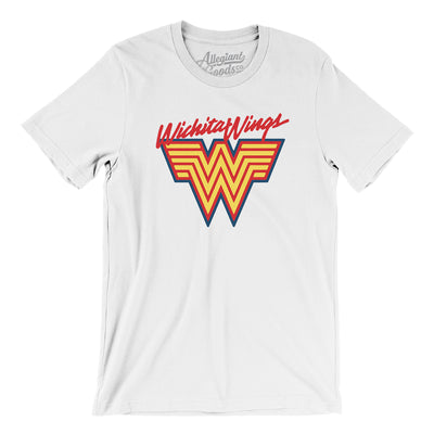 Wichita Wings Soccer Men/Unisex T-Shirt-White-Allegiant Goods Co. Vintage Sports Apparel