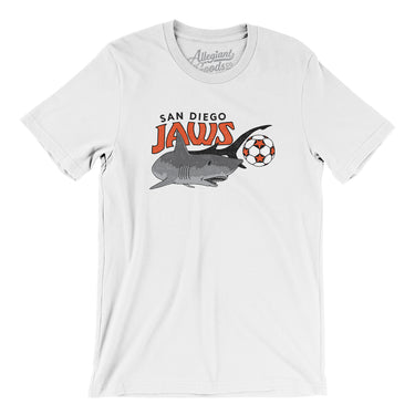 San Diego Jaws Soccer Men/Unisex T-Shirt-Allegiant Goods Co. Vintage Sports Apparel