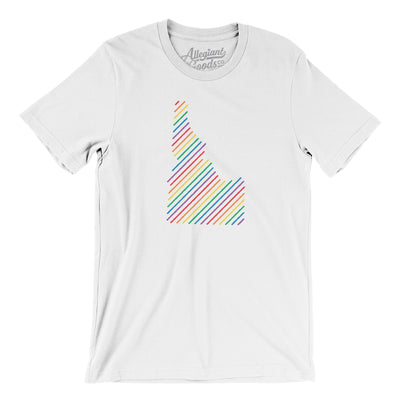 Idaho Pride State Men/Unisex T-Shirt-White-Allegiant Goods Co. Vintage Sports Apparel