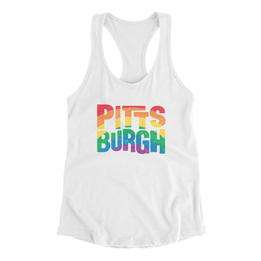Pittsburgh Pennsylvania Pride Women's Racerback Tank-Allegiant Goods Co. Vintage Sports Apparel