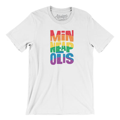 Minneapolis Minnesota Pride Men/Unisex T-Shirt-White-Allegiant Goods Co. Vintage Sports Apparel