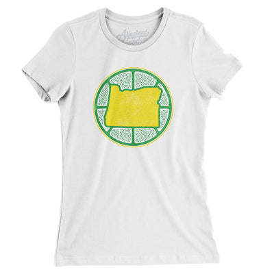 Oregon Basketball Women's T-Shirt-White-Allegiant Goods Co. Vintage Sports Apparel