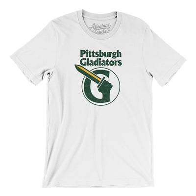 Pittsburgh Gladiators Arena Football Men/Unisex T-Shirt-White-Allegiant Goods Co. Vintage Sports Apparel