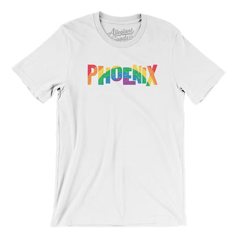 Phoenix Arizona Pride Men/Unisex T-Shirt-White-Allegiant Goods Co. Vintage Sports Apparel