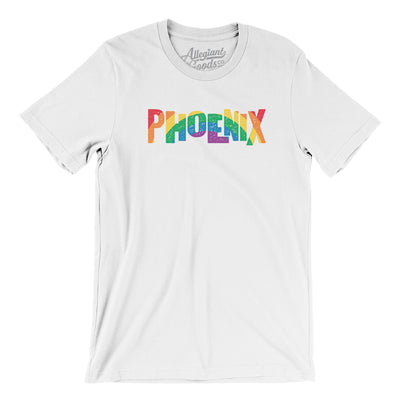 Phoenix Arizona Pride Men/Unisex T-Shirt-White-Allegiant Goods Co. Vintage Sports Apparel