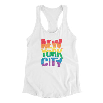 New York City Pride Women's Racerback Tank-Allegiant Goods Co. Vintage Sports Apparel