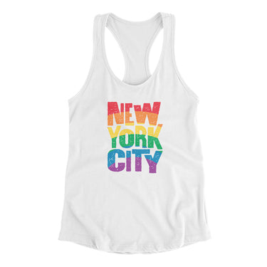 New York City Pride Women's Racerback Tank-Allegiant Goods Co. Vintage Sports Apparel