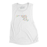 Maryland Pride State Flowey Scoopneck Muscle Tank-Allegiant Goods Co. Vintage Sports Apparel