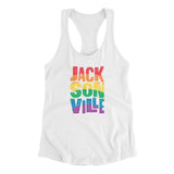 Jacksonville Florida Pride Women's Racerback Tank-Allegiant Goods Co. Vintage Sports Apparel