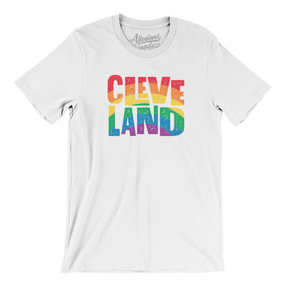 Cleveland Ohio Pride Men/Unisex T-Shirt-White-Allegiant Goods Co. Vintage Sports Apparel