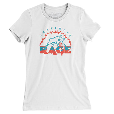 Charlotte Rage Arena Football Women's T-Shirt-Allegiant Goods Co. Vintage Sports Apparel