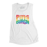 Pittsburgh Pennsylvania Pride Women's Flowey Scoopneck Muscle Tank-Allegiant Goods Co. Vintage Sports Apparel