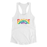 Boise Idaho Pride Women's Racerback Tank-Allegiant Goods Co. Vintage Sports Apparel