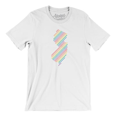 New Jersey Pride State Men/Unisex T-Shirt-White-Allegiant Goods Co. Vintage Sports Apparel