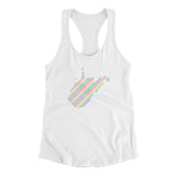 West Virginia Pride State Women's Racerback Tank-Allegiant Goods Co. Vintage Sports Apparel