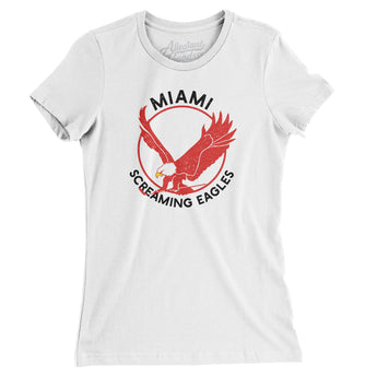 Miami Screaming Eagles Hockey Women's T-Shirt-Allegiant Goods Co. Vintage Sports Apparel