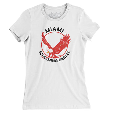 Miami Screaming Eagles Hockey Women's T-Shirt-Allegiant Goods Co. Vintage Sports Apparel