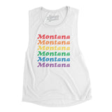 Montana Pride Women's Flowey Scoopneck Muscle Tank-Allegiant Goods Co. Vintage Sports Apparel