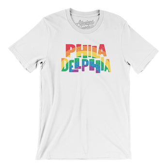 Philadelphia Pennsylvania Pride Men/Unisex T-Shirt-White-Allegiant Goods Co. Vintage Sports Apparel