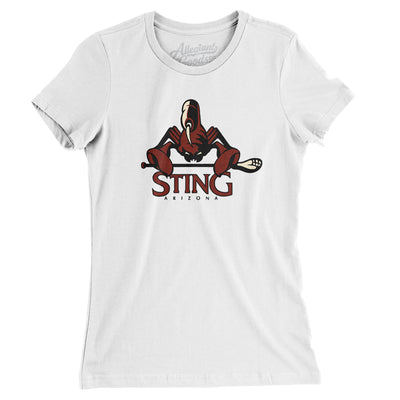 Arizona Sting Lacrosse Women's T-Shirt-White-Allegiant Goods Co. Vintage Sports Apparel