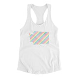 Washington Pride State Women's Racerback Tank-Allegiant Goods Co. Vintage Sports Apparel
