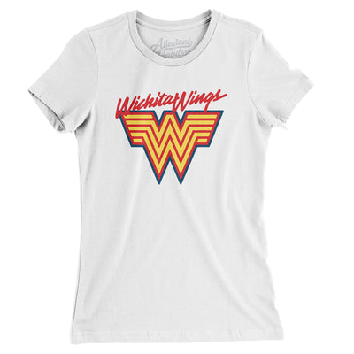 Wichita Wings Soccer Women's T-Shirt-White-Allegiant Goods Co. Vintage Sports Apparel