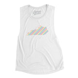 Kentucky Pride State Flowey Scoopneck Muscle Tank-Allegiant Goods Co. Vintage Sports Apparel