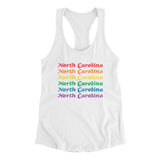 North Carolina Pride Women's Racerback Tank-Allegiant Goods Co. Vintage Sports Apparel