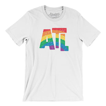 Atlanta Georgia Pride Men/Unisex T-Shirt-White-Allegiant Goods Co. Vintage Sports Apparel