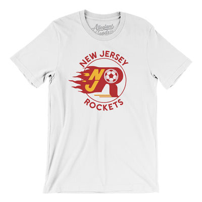 New Jersey Rockets Soccer Men/Unisex T-Shirt-White-Allegiant Goods Co. Vintage Sports Apparel