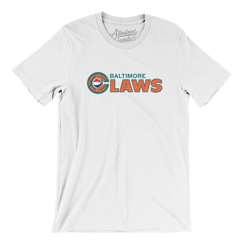 Baltimore Claws Basketball Men/Unisex T-Shirt-White-Allegiant Goods Co. Vintage Sports Apparel