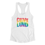 Cleveland Ohio Pride Women's Racerback Tank-Allegiant Goods Co. Vintage Sports Apparel