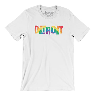 Detroit Michigan Pride Men/Unisex T-Shirt-White-Allegiant Goods Co. Vintage Sports Apparel