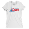 Washington Caps Defunct Basketball Women's T-Shirt-White-Allegiant Goods Co. Vintage Sports Apparel
