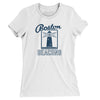 Boston Beacons Soccer Women's T-Shirt-White-Allegiant Goods Co. Vintage Sports Apparel