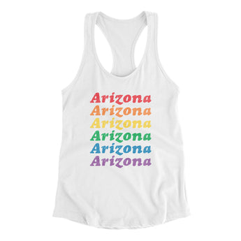 Arizona Pride Women's Racerback Tank-Allegiant Goods Co. Vintage Sports Apparel