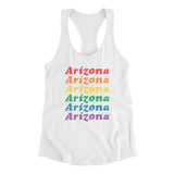 Arizona Pride Women's Racerback Tank-Allegiant Goods Co. Vintage Sports Apparel