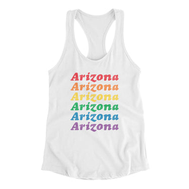 Arizona Pride Women's Racerback Tank-Allegiant Goods Co. Vintage Sports Apparel
