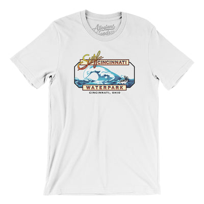Surf Cincinnati Amusement Park Men/Unisex T-Shirt-White-Allegiant Goods Co. Vintage Sports Apparel