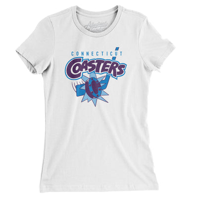 Connecticut Coasters Roller Hockey Women's T-Shirt-White-Allegiant Goods Co. Vintage Sports Apparel
