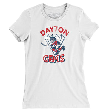 Dayton Gems Hockey Women's T-Shirt-Allegiant Goods Co. Vintage Sports Apparel