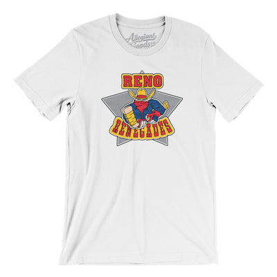 Reno Renegades Hockey Men/Unisex T-Shirt-White-Allegiant Goods Co. Vintage Sports Apparel