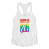 Albuquerque New Mexico Pride Women's Racerback Tank-Allegiant Goods Co. Vintage Sports Apparel