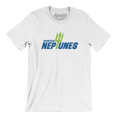 Norfolk Neptunes Football Men/Unisex T-Shirt-White-Allegiant Goods Co. Vintage Sports Apparel