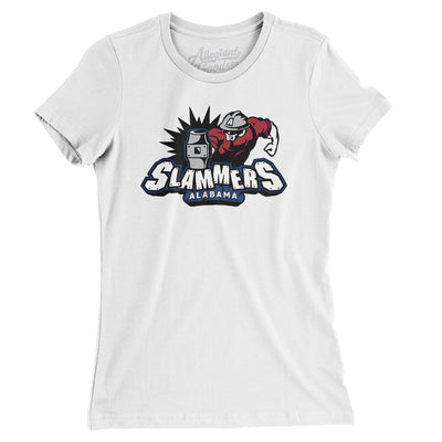 Alabama Slammers Hockey Women's T-Shirt-White-Allegiant Goods Co. Vintage Sports Apparel