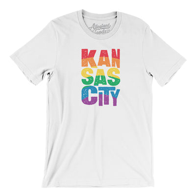 Kansas City Pride Men/Unisex T-Shirt-White-Allegiant Goods Co. Vintage Sports Apparel